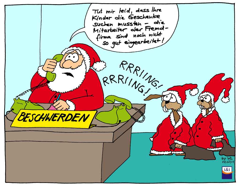 Fröhliche Weihnachten! – Cartoon des Monats Dezember - t&t  Organisationsentwicklung